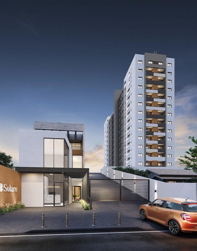 Fachada do empreendimento Scire Solare