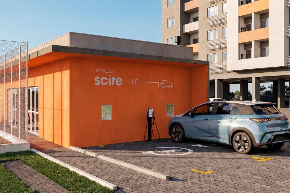 Estação de recarga de carro elétrico